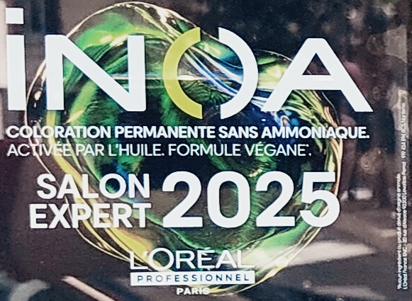 Vitrophanie INOA salon expert l'oreal professionnel Paris