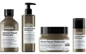 Gamme de produits domicile Abolut Repair Molecular L'oréal Professionnel Paris