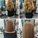 quatre photos de femmes coiffées avec chebeux colorés